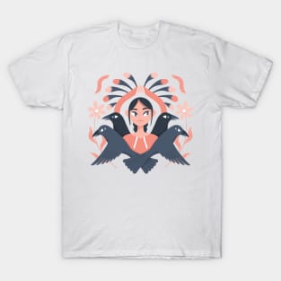 Woman of the Arts - Inuit & Crows T-Shirt